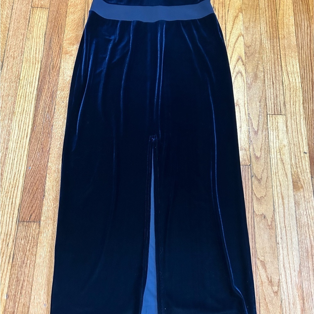 LAUNDRY By Sheli Segal Vintage 90s Velour Vampire Queen Goth Gown Size 10 - Picture 12 of 14